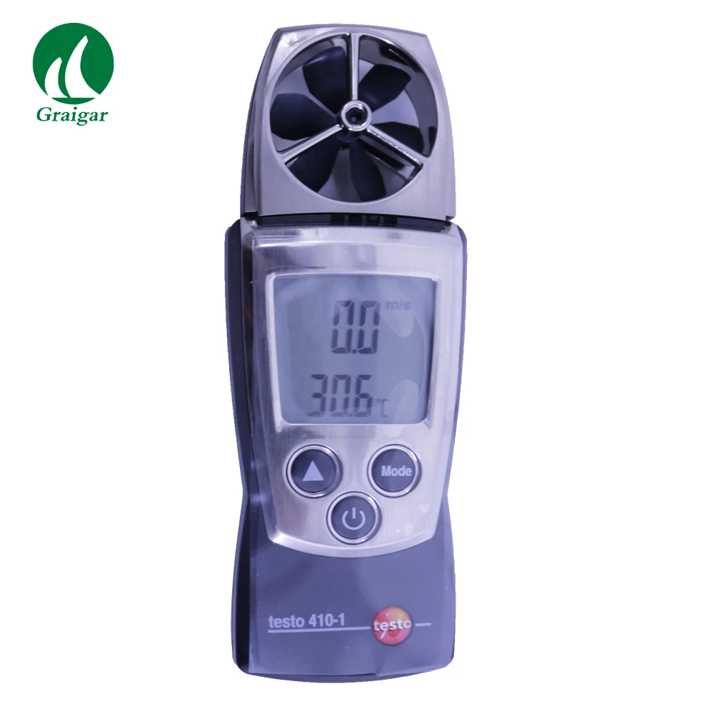 Testo410-1 Digital Pocket Anemometer Air Velocity Tester Vane Anemometer Measuring Range 0.4 to 20m/s Testo 410-1