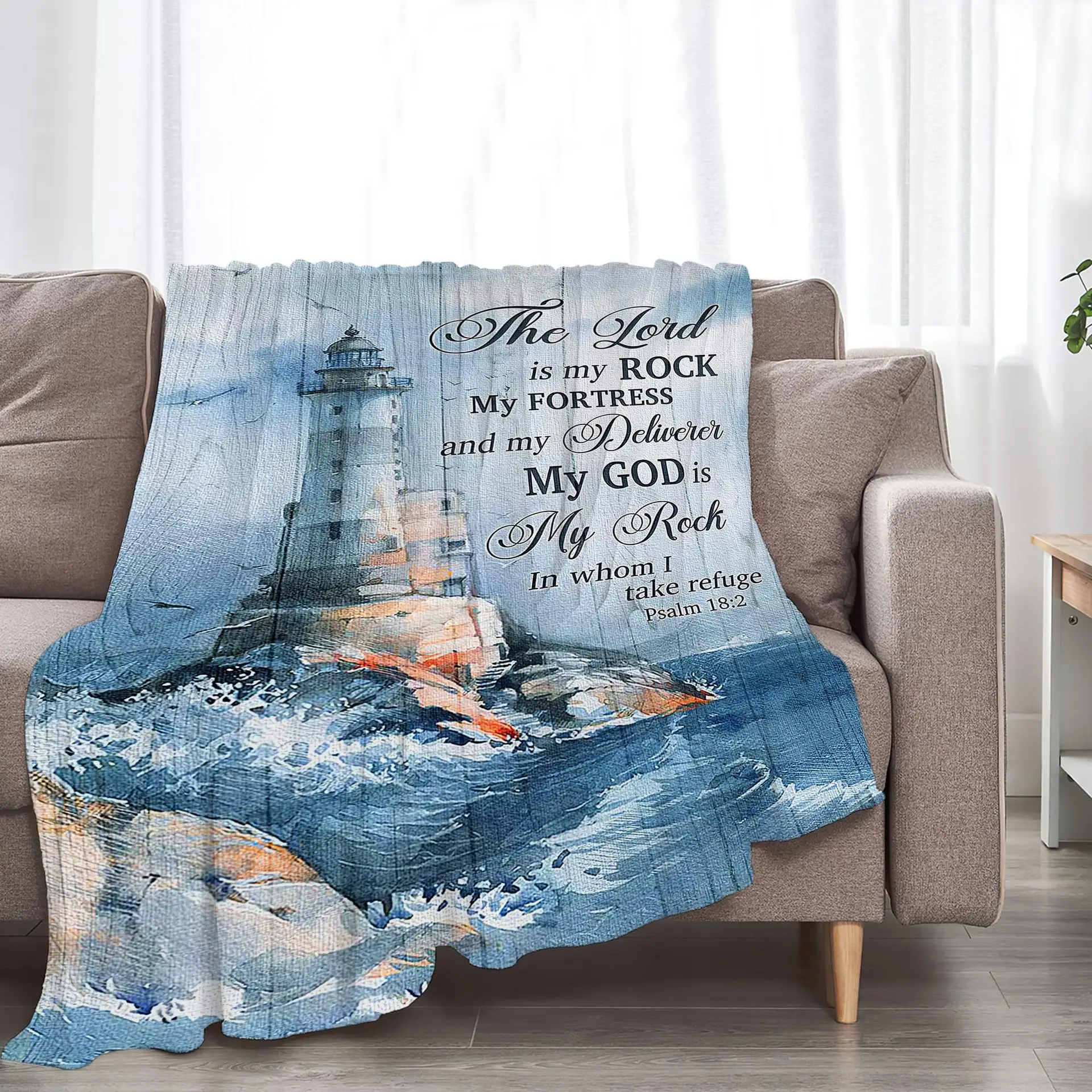 Maritime inspirational pattern digital-printed polyester Bedroom velvet flannel soft sofa cover blanket Fleece blankets for beds