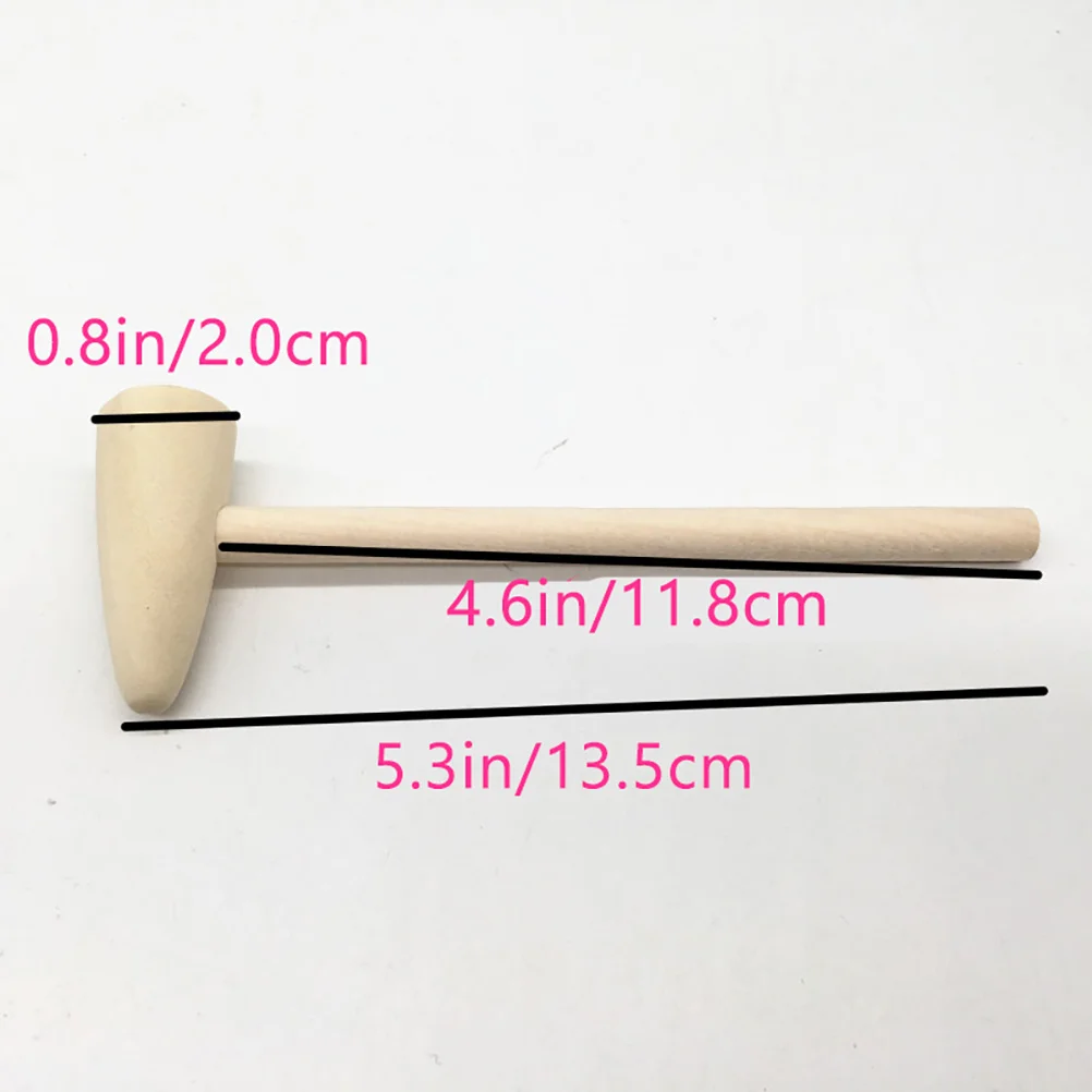 20 Stück Mini-Holzschlägel, leicht, tragbar, natürliches Material, sicher, geruchlos, DIY, handgefertigt, kreative Kindergartengeschenke