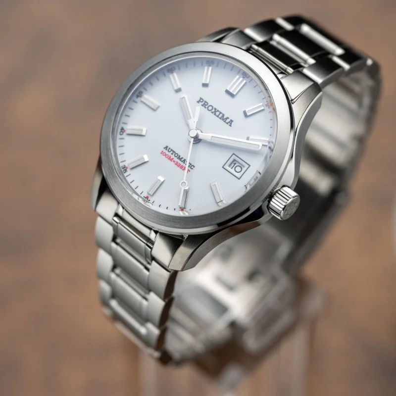 Proxima Men Automatic Watch 39MM Military Mechanical Wristwatch Diver 10Bar Waterproof BGW-9 Luminous Enamel Dial NH35