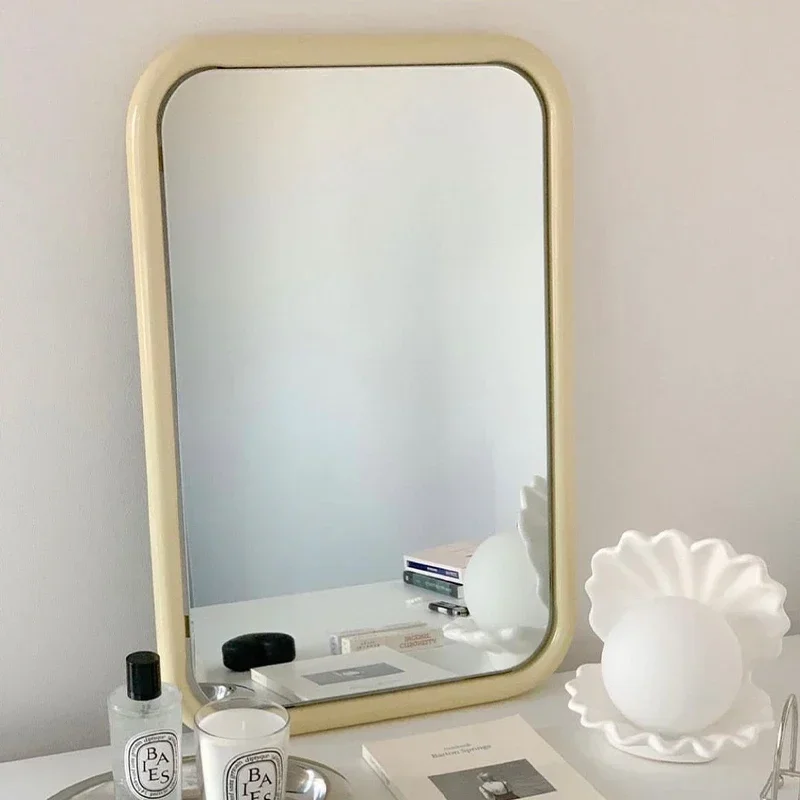 Vanity Squares Decore Miroir Glass Makeup Women Aesthetic Big Mirror Bedroom Cute Decoracion Habitacion Aesthetic Wall Decor