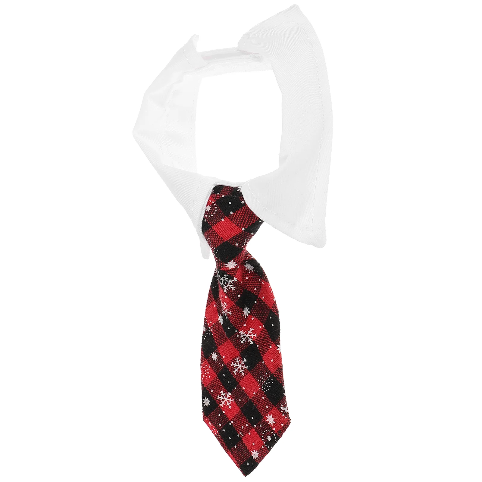 Dog Gentleman Saliva Towel British Style Tie Cat Neck Scarf Cute Collar Pet Supplies ([black and Red] Plaid) Accessories