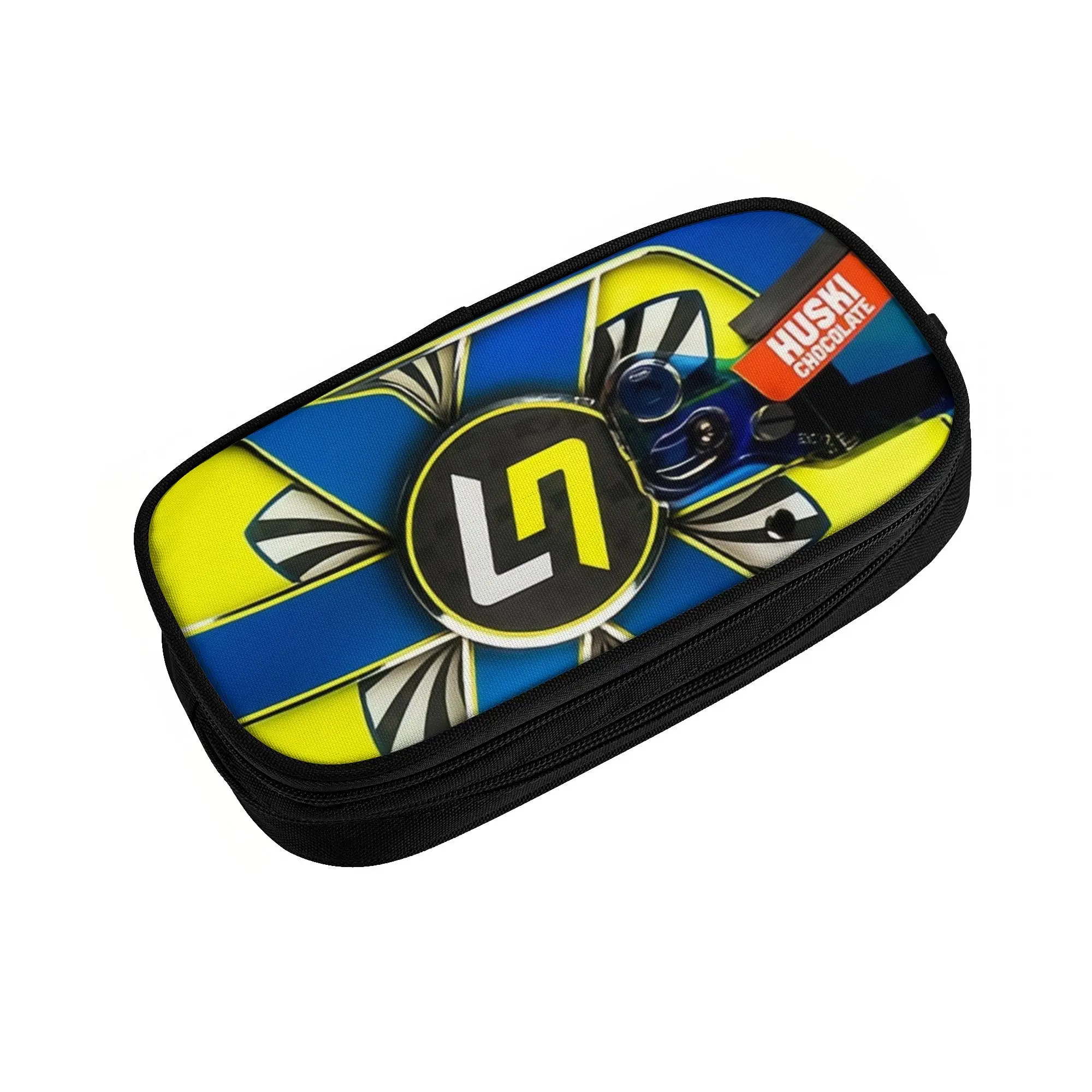 Kawaii British L-Landos N-Norriss Racing Driver  Pencil Case for Boy Girl Large Capacity  Pencil Pouch School Supplies