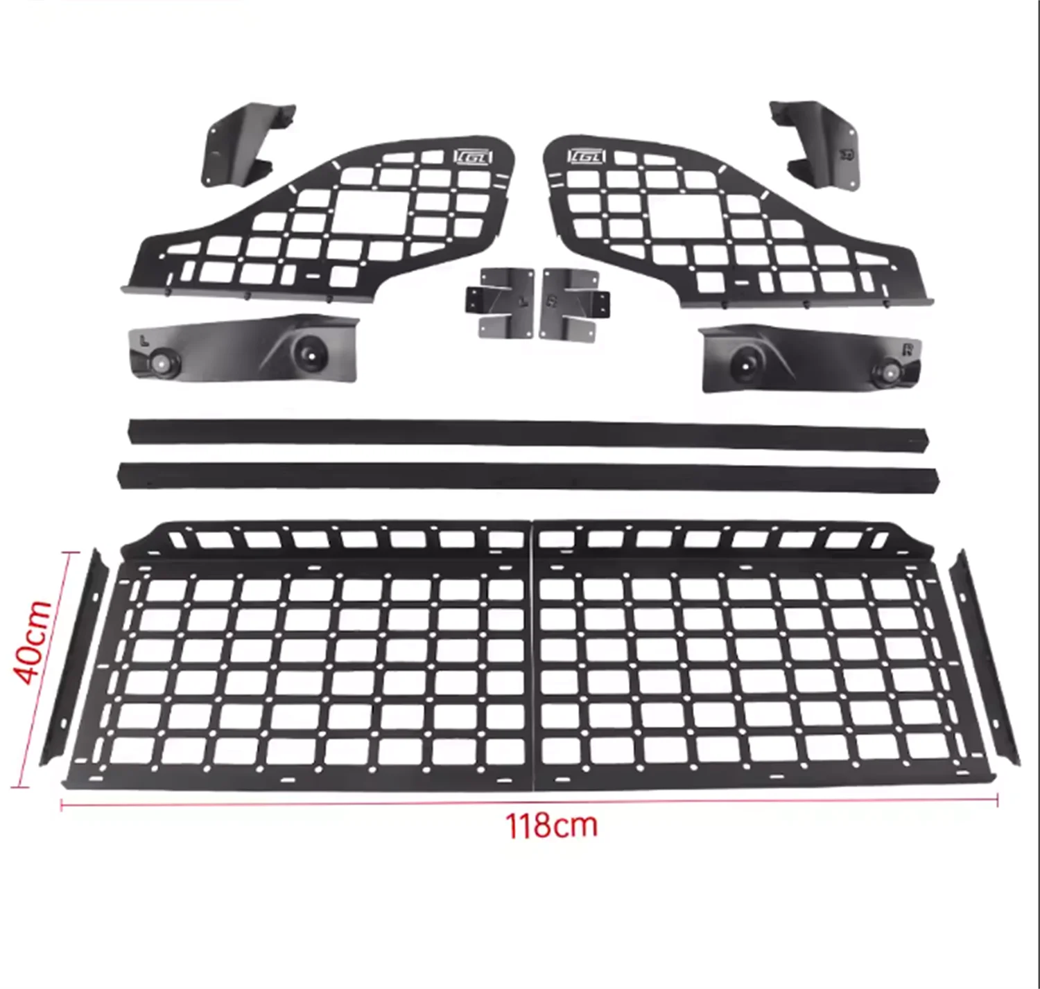 for Subaru Forester SK 2019-2023 Modular Storage Panel Shelf Modification Rear Trunk Debris Rack Luggage Organizer 1 Set