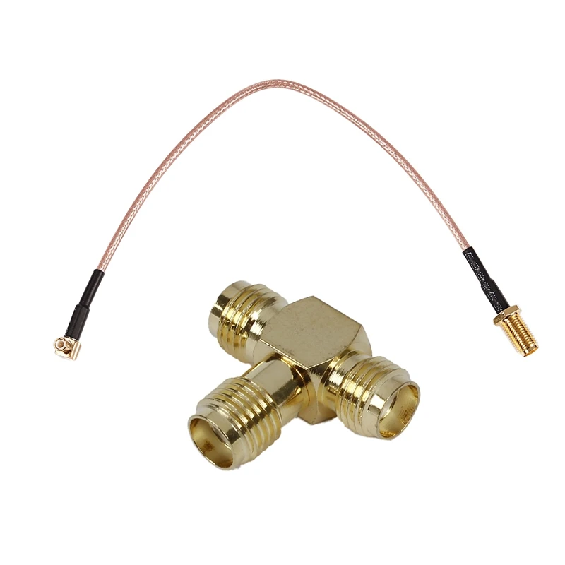 2 Pcs Accessories: 1 Pcs SMA Female To Two SMA Female Adapter Connector & 1 Pcs MCX Male To SMA Female Cable 21Cm/8.3In