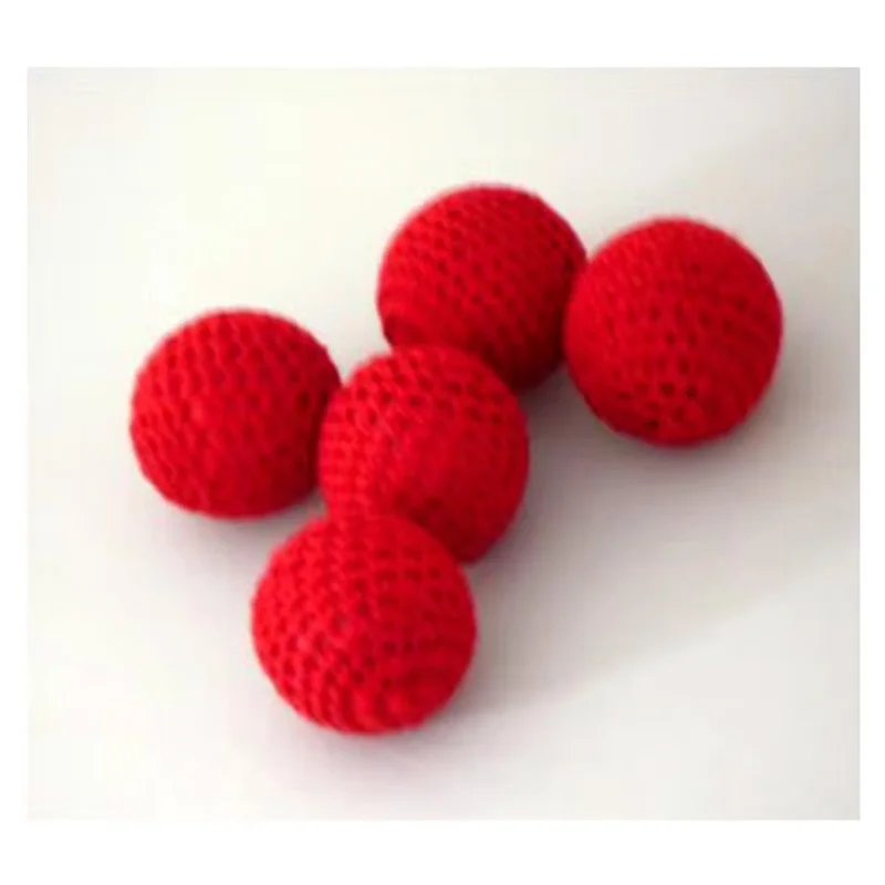 5pcs/Lot Crochet Ball Magic Accessories Magic Tricks Close Up Magic Props Stage Magia Magie 1 Inch (2.5cm)