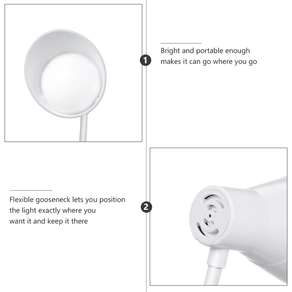 

Clip-on Touch Screen Eye-Care Table Lamp Folding Adjustable Reading Lamp LED Desktop Desk Light USB Powered Clip-on Desk Light