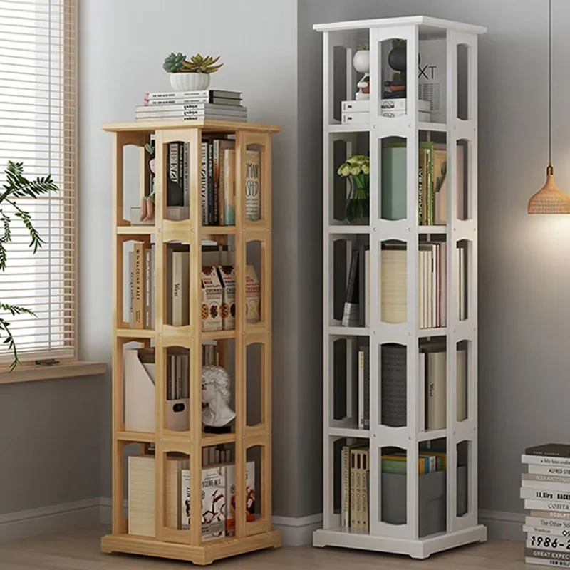 خزانة الكتب التقليدية الدوارة خمر دمية مصغرة خزانة الكتب الدوارة العمودية Estaneria Giratoria Libros الأثاث #5