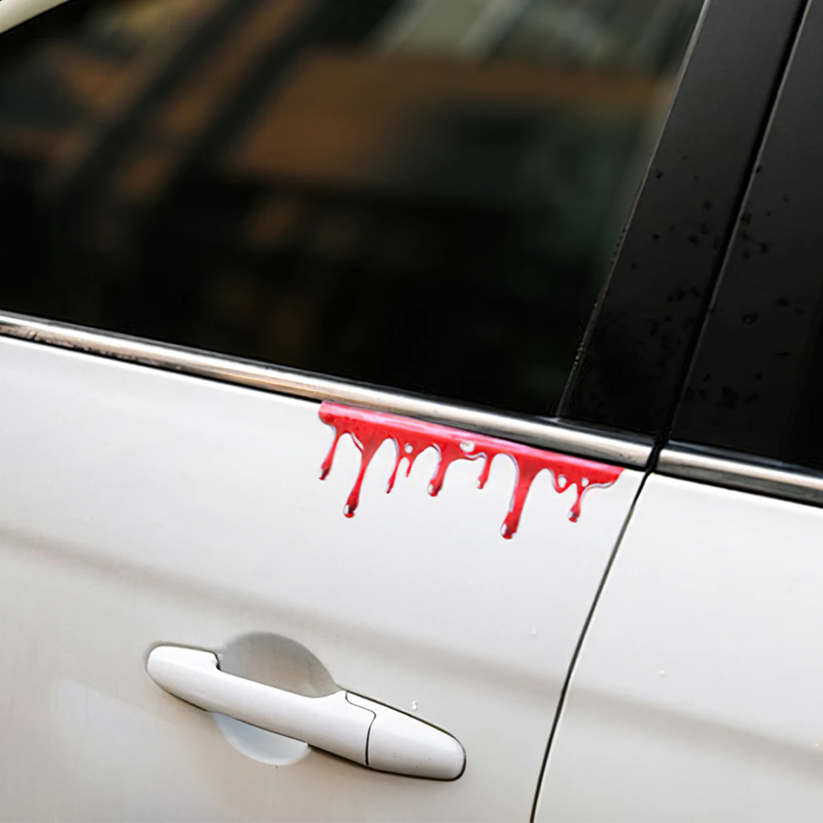 Wacky/Scary Halloween Simulation Personality Blood Stained Sticker Exterior Waterproof Car Body Sticker Blood Drop Graffiti