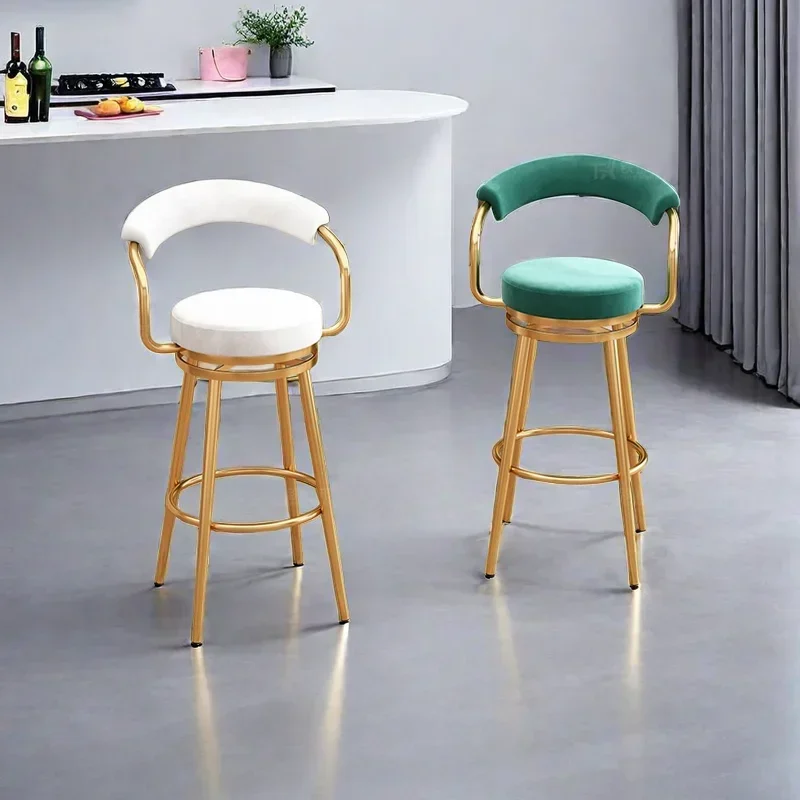 Make Up Chair Kitchen Makeup Cafe Chair Living Room Backrest Bar Lightweight Sgabello Cucina Alto European Gamer Iron Minimalist