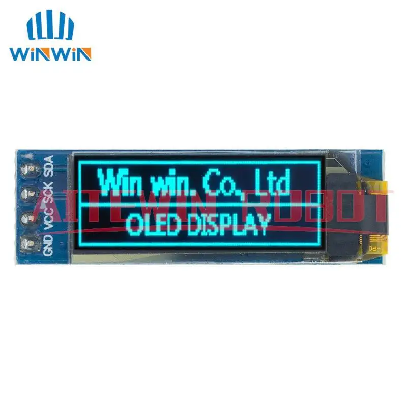 1 pièces 0.91 pouces O LED module 0.91 "blanc/bleu O LED 128X32 O LED écran LED lcd Module 0.91" IIC Communiquer
