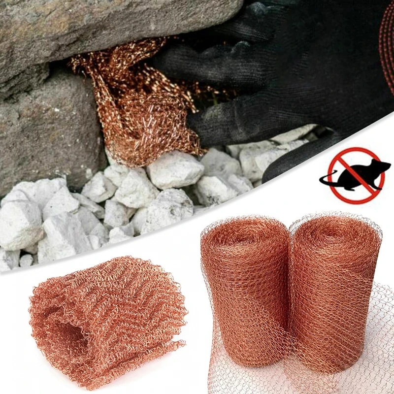 3m Signal Shielding Net Anti-Snail Copper Wire Net Pest & Rodent Net Mesh Exquisite Copper Decor Artworks Cleaning Tool