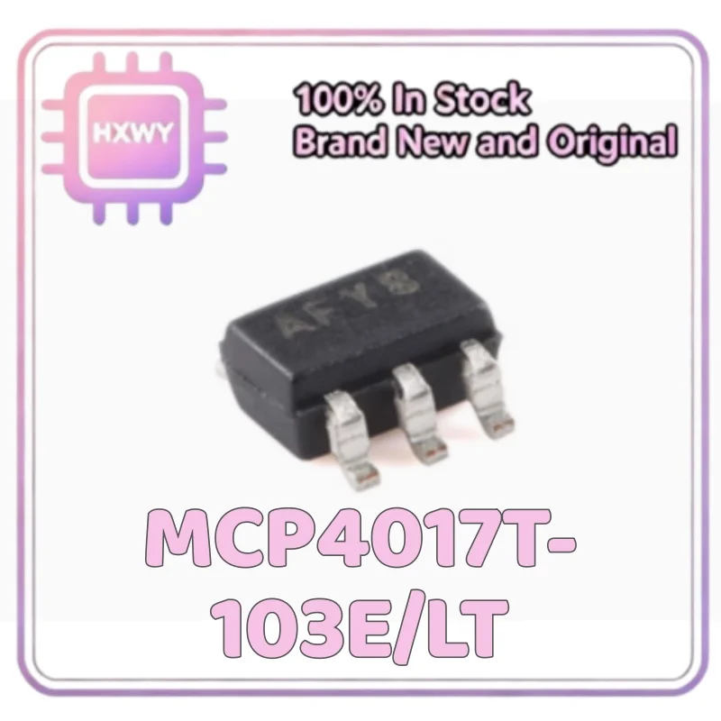 (10/50 pieces) MCP4017T-103E/LT SC-70-6 Silkscreened AF** Single-channel digital potentiometer brand new fast shipping