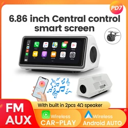 MEKEDE 6.86-inch Universal Car Radio Wireless Carplay Android Auto MP5 Player Multimedia Recorder FM AUX DSP BT