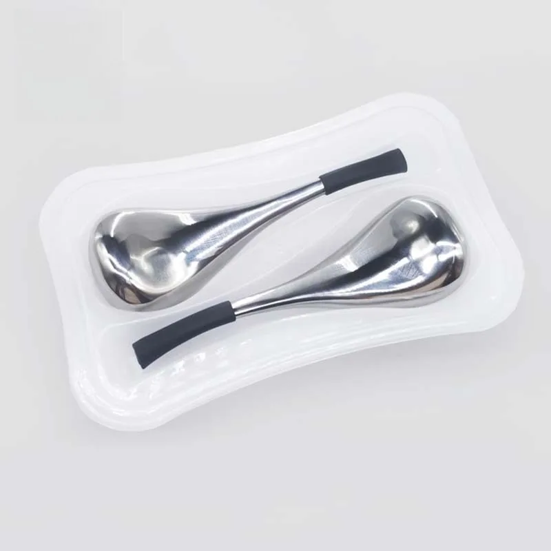 1 Paar Rvs Ijs Globes Gezichtsverzorging Tool voor Vrouwen Mannen Gezicht en Ogen Schoonheid Cryo Sticks Cooling spa Globes Schoonheid
