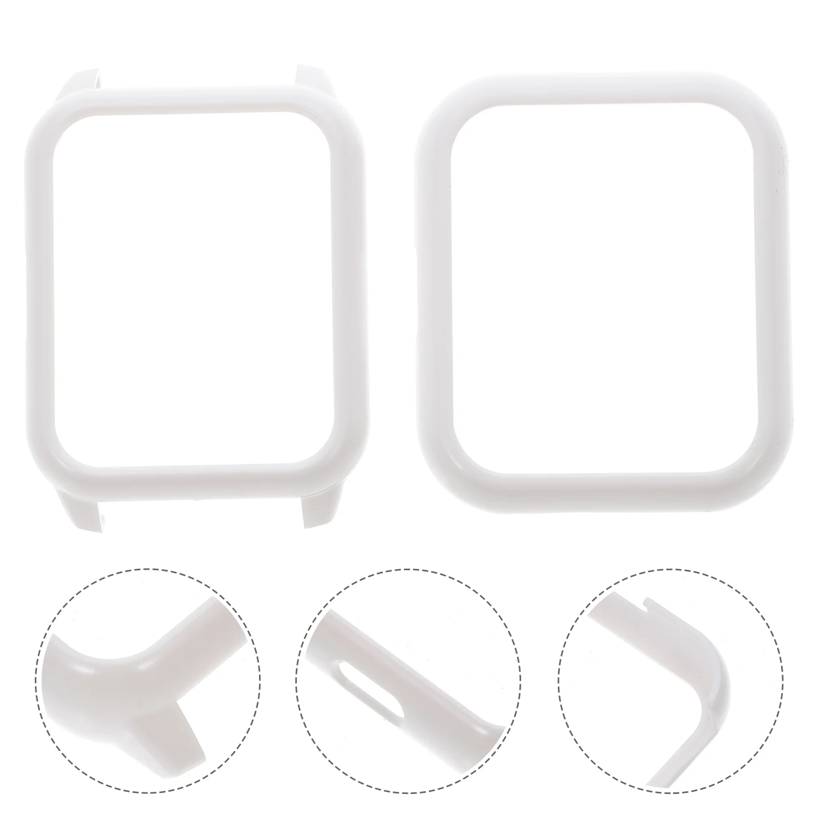 2 Pcs Protective Case Prevent Watch Screen Damage Dial Cover Sports Protector Plastic