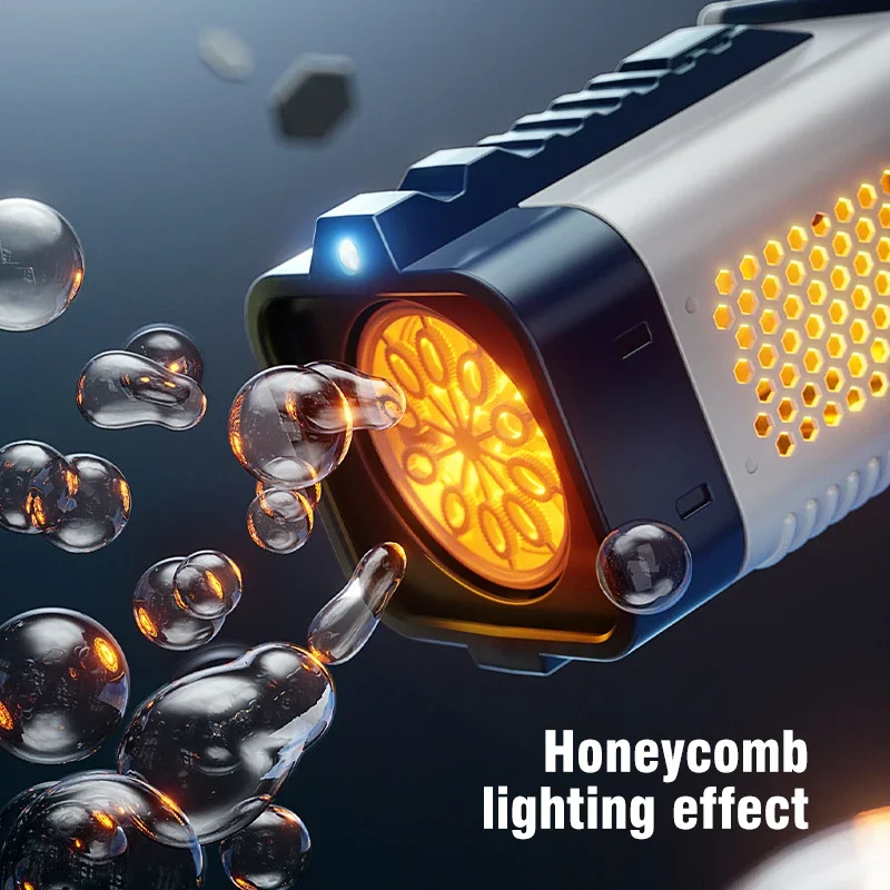 Children Hand-held Automatic Bubble Gun Space Electromechanical Bubble Maker Machine Wedding Party Prop Outdoor Kids Toys Gifts