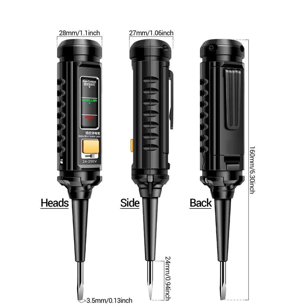 B15 AC24-250V Non-contact Voltage Tester Induction Test Pen Intelligent Electric Screwdriver Probe One-word Batch