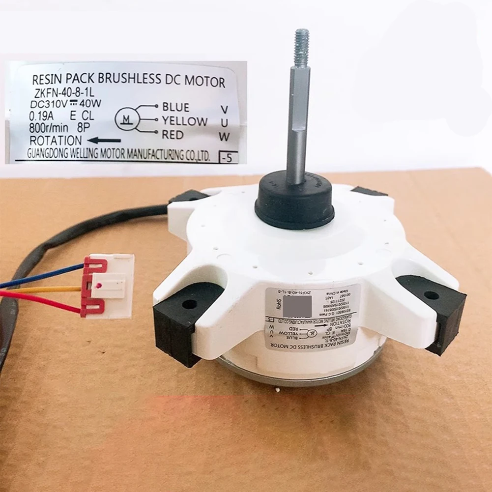 ZKFN-40-8-1L DC Brushless Air Conditioner Motor for Midea For AUX Outdoor Units Optimized for Cooling Performance