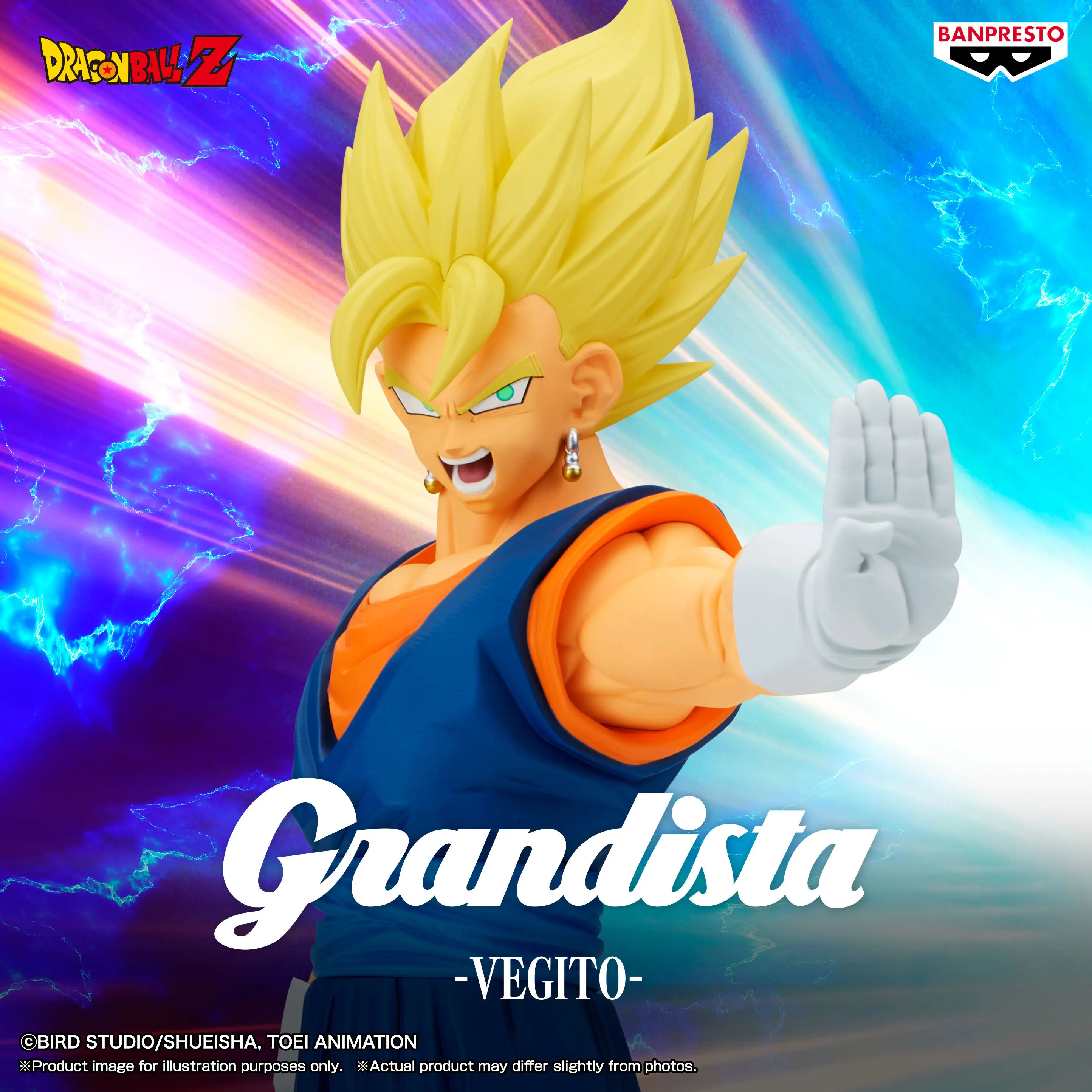 

Original BANDAI Banpresto Dragon Ball Grandista Vegetto Super Saiyan PVC Collections Model Anime Toy Figures Gift