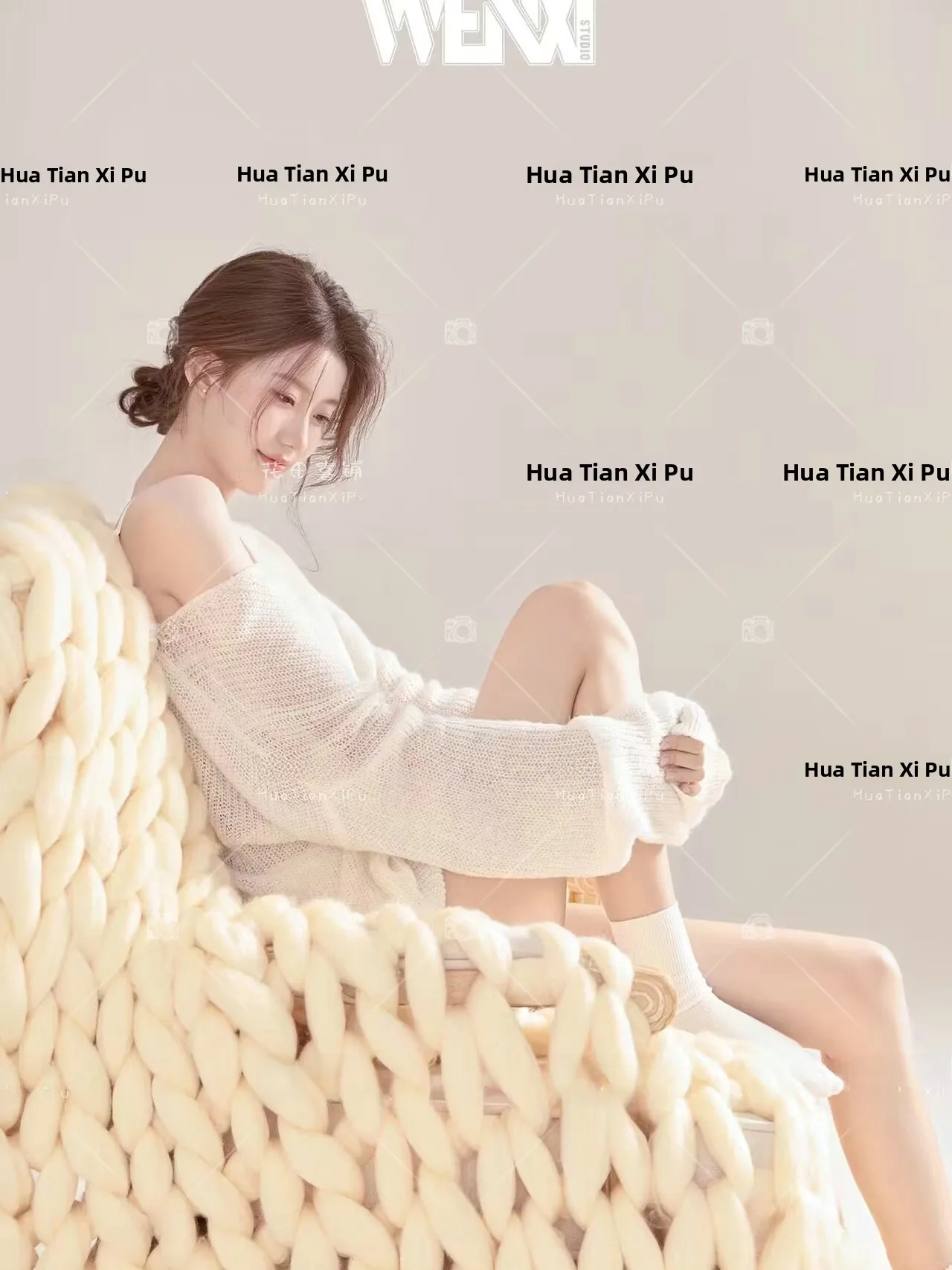 

Корейский стиль: свитер Pure Desire для фотосессий, костюм для девочек, для художественной портретной фотографии, модный летний новый артикул