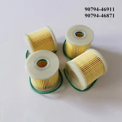 4Pcs Fuel Filter 90794-46871 90794-46913 90794-46911 For Yamaha Marine Honda Outboard Fuel Water Separator Filter