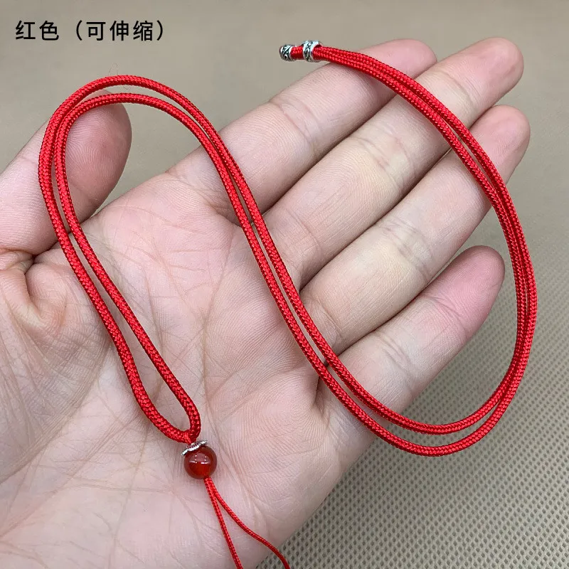 10 قطعة اليد محبوك قلادة الحرير الموضوع عقدة الحبل ل قلادة طويلة الحبل اليدوية سترة قلادة حبل اليشم مجوهرات اكسسوارات
