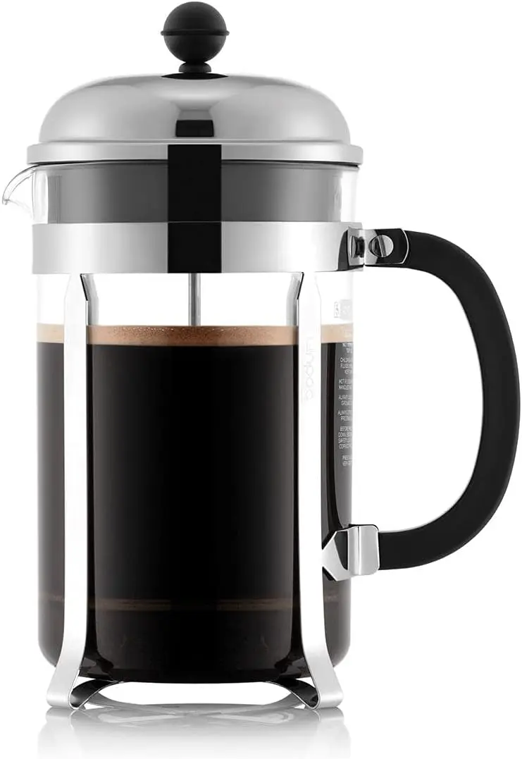Chambord French Press Coffee Maker, 51 Ounce, 1.5 Liter, Chrome & Chambord French Press Coffee Maker, 17 Ounce, .5 Liter, Chrome
