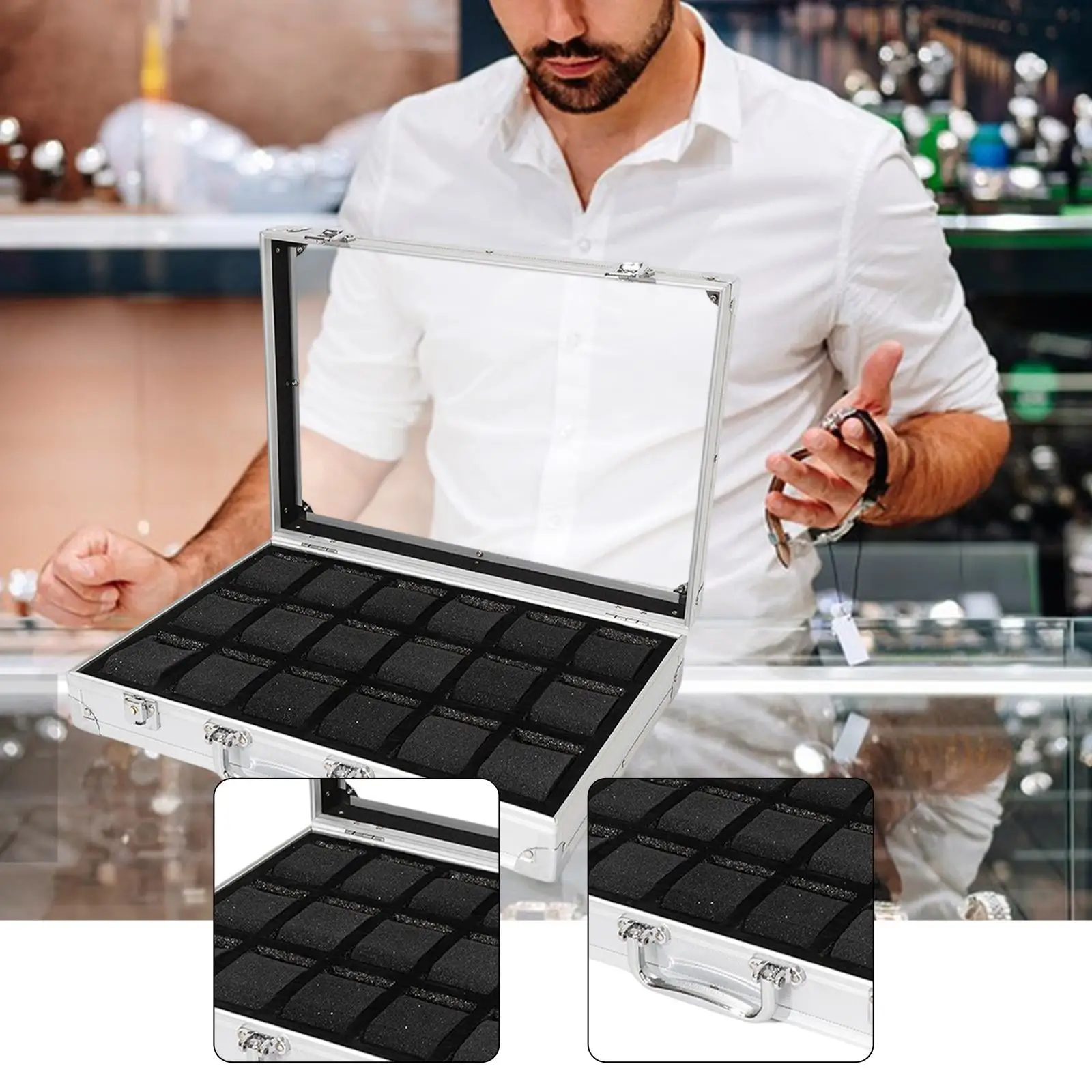 

Watch Case Elegant Luxury Watch Box for Men for Friends Husband Collectors