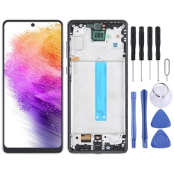 TFT LCD Screen for Samsung Galaxy A73 SM-A736B Digitizer Full Assembly with Frame Phone Display Repair Replacement Part