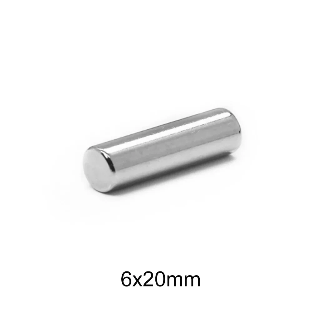 6x20 mm Powerful Magnets 6mmx20mm Permanent Small Round Magnet 6x20mm Neodymium Magnet Super Strong 6*20 mm N35 6x30 8x20 8x30