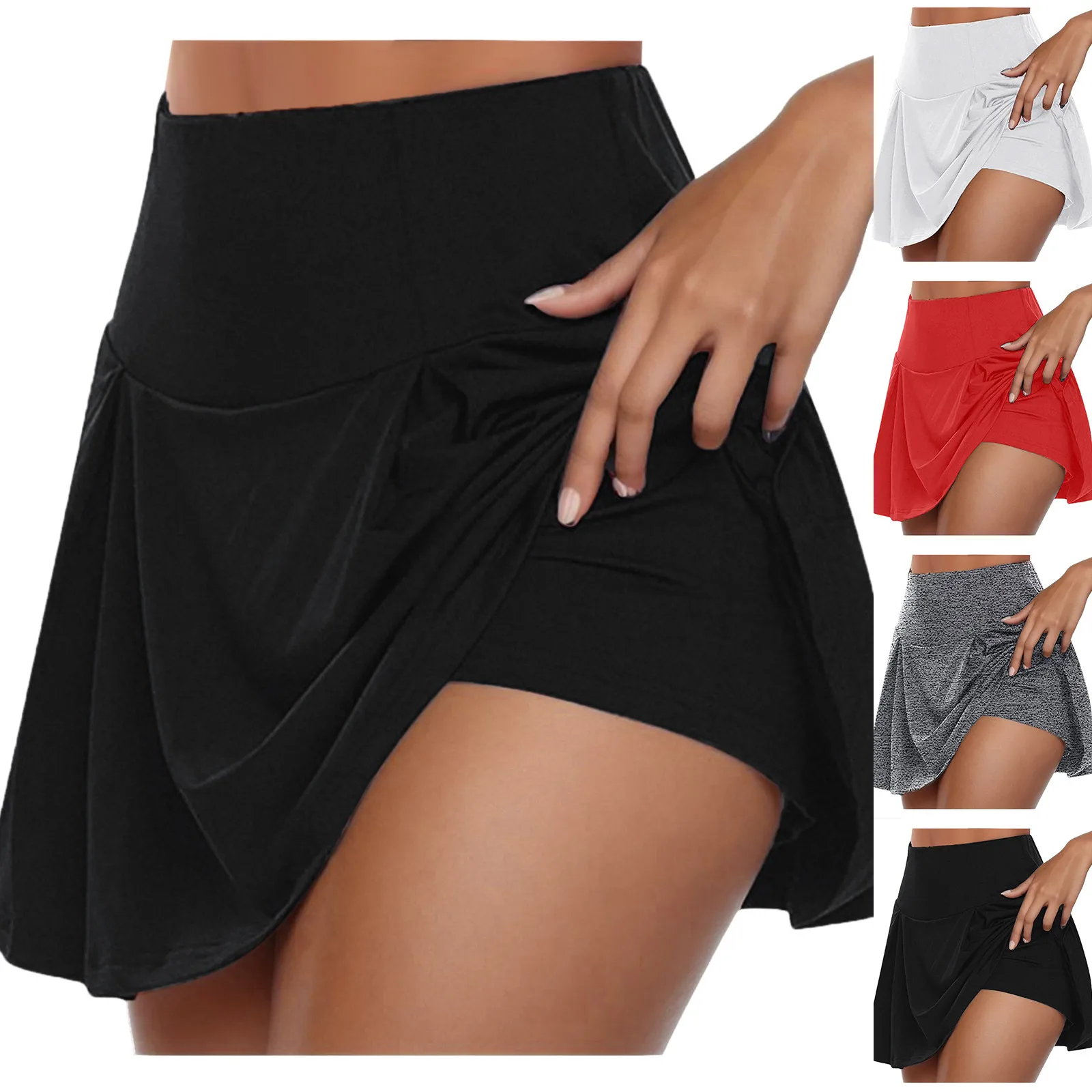 

Women Sport Shorts Skirts Summer Breathable Casual Fitness Quick Drying Running Skort Female Active Athletic Yoga Fitness Skirt