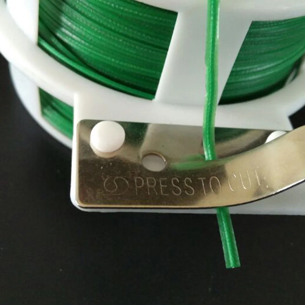 

2 Pcs Ties Environmentally Friendly Wire Garden Roller Tape Plant Bonsai Growing Green