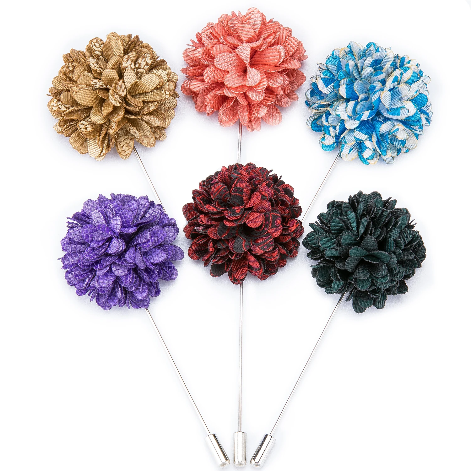 Hi-Tie New 18 Colors Rose Boutonniere Groomsmen Bridesmaid Wrist Corsage Buttonhole Wedding Accessories Brooch