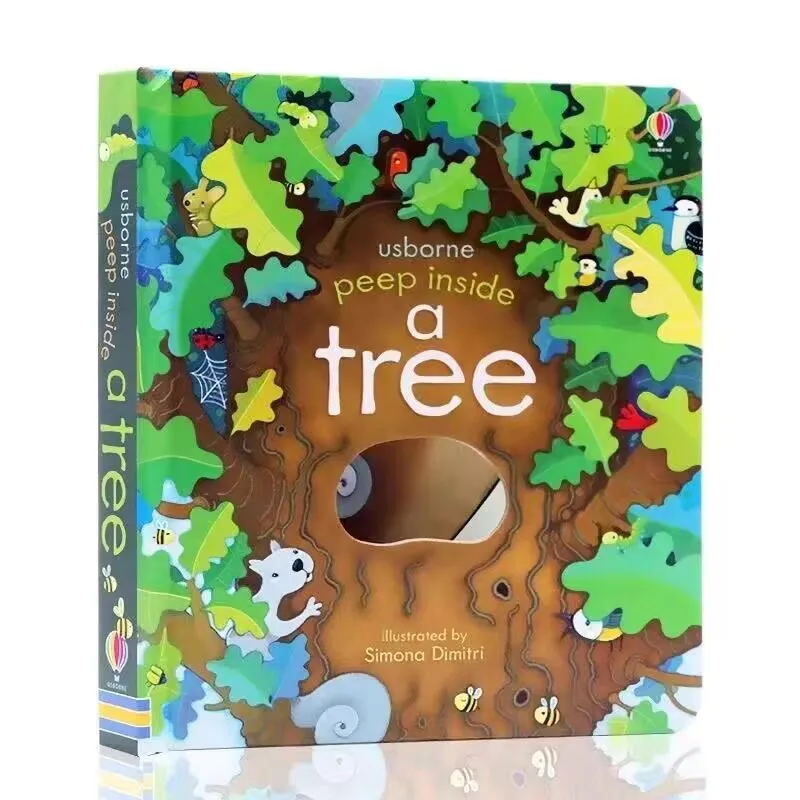 

Usborne Peep Inside A Tree 3D Flap Picture Book English Educational Early Learning Reading for Kids Children