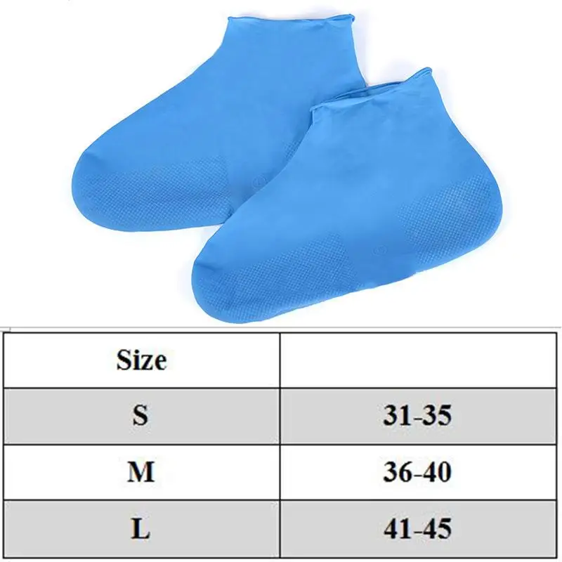 Thicken Waterproof Shoe Cover Silicone Rain Shoes Pocket Rubber Boots Cover Sneakers Protector Foot Covers Cycling Overshoes Hot