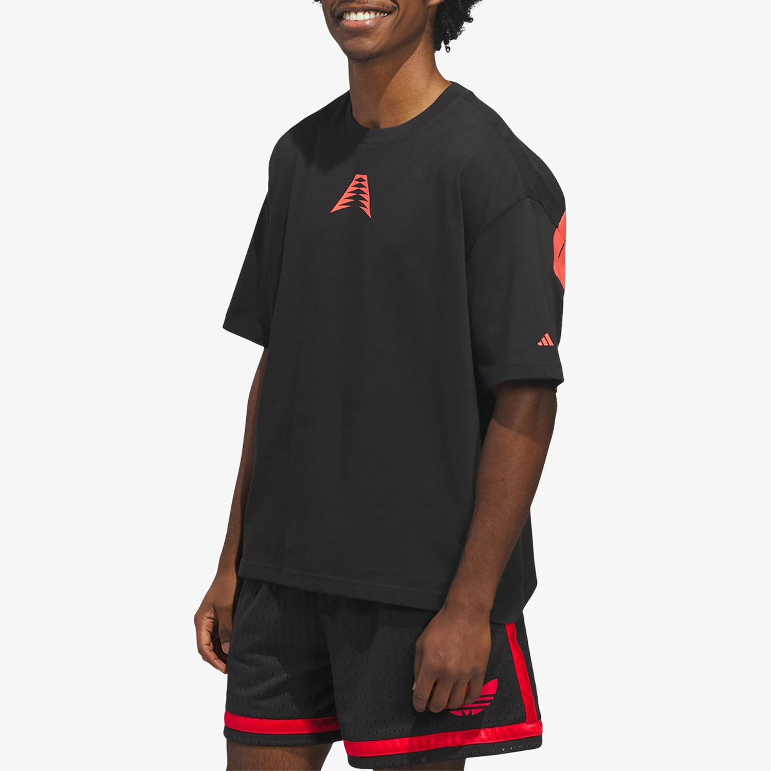 

Adidas Authentic Men's Loose Letter Print Basketball Sports T-Shirt KA5066