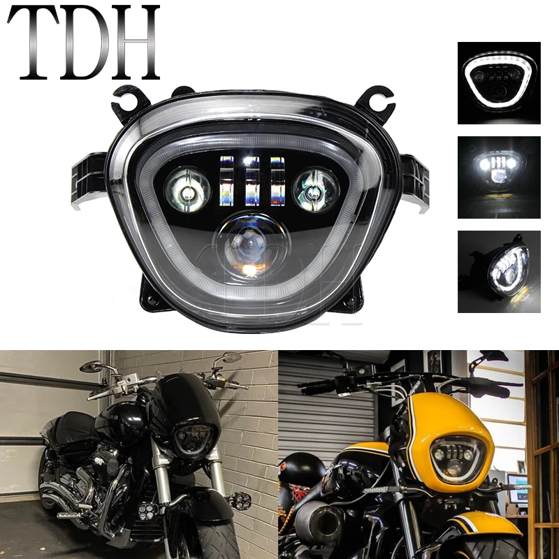 Hight Brightness LED Headlight Headlamp Daytime Running Light For Suzuki Boulevard M109R VZR1800 M109R Boss C90 M90 VZ1500 06-19