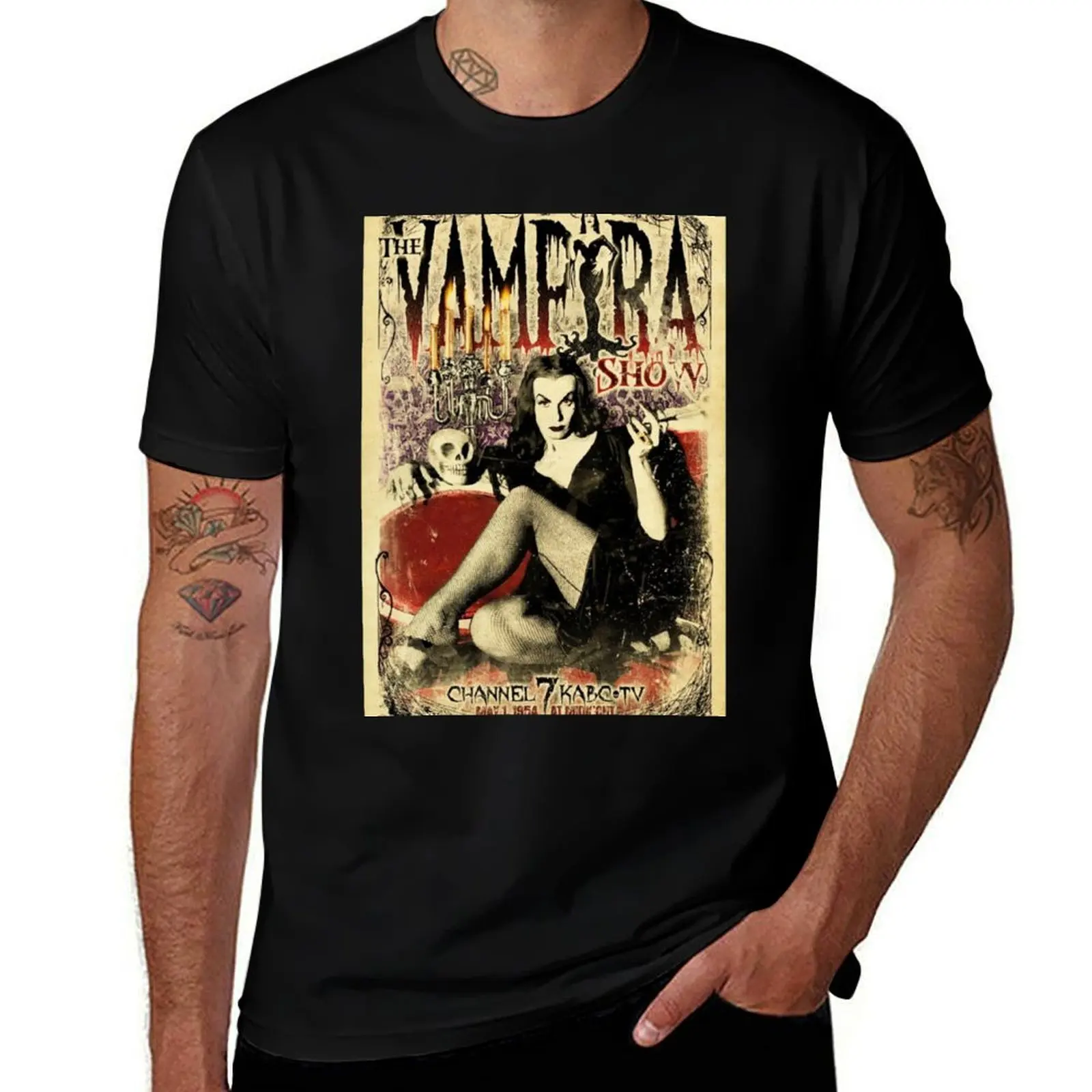 

The VAMPIRA Show T-Shirt summer tops luxury t-shirt customs funny costumes Short sleeve tee men