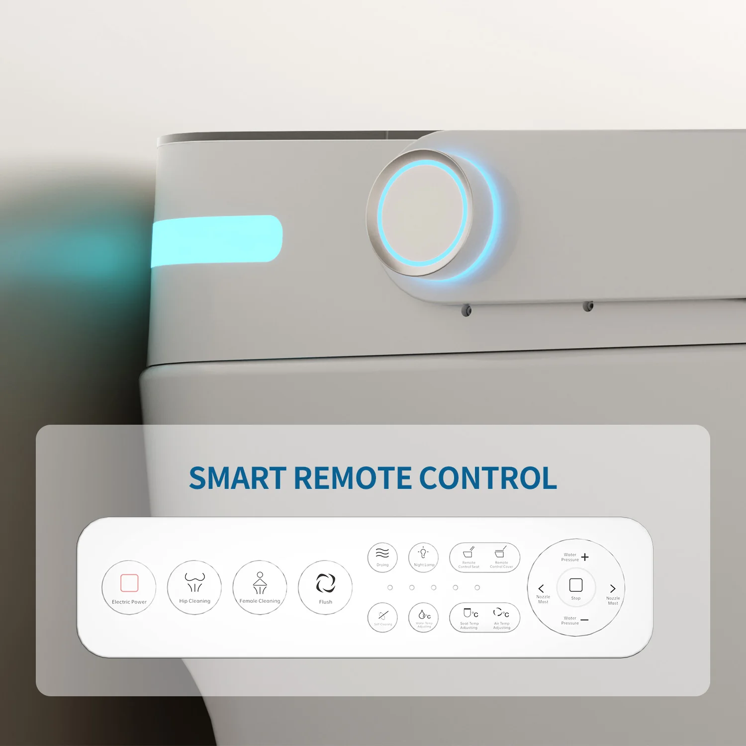 ชุดสุขภัณฑ์อัจฉริยะ HKZX แบบไร้สัมผัส โถสุขภัณฑ์เซรามิกร่วมสมัย ระบบชำระล้างอัตโนมัติ ทำความสะอาดตัวเอง สำหรับห้องน้ำ