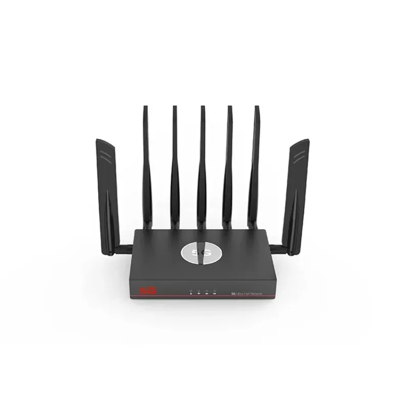 M12K43 MT7981 AX3000 Wifi 6 SDX62 SDX75 مودم مزدوج سيم صينية كبيرة صامتة مروحة تبريد 5g بطاقة Sim راوتر