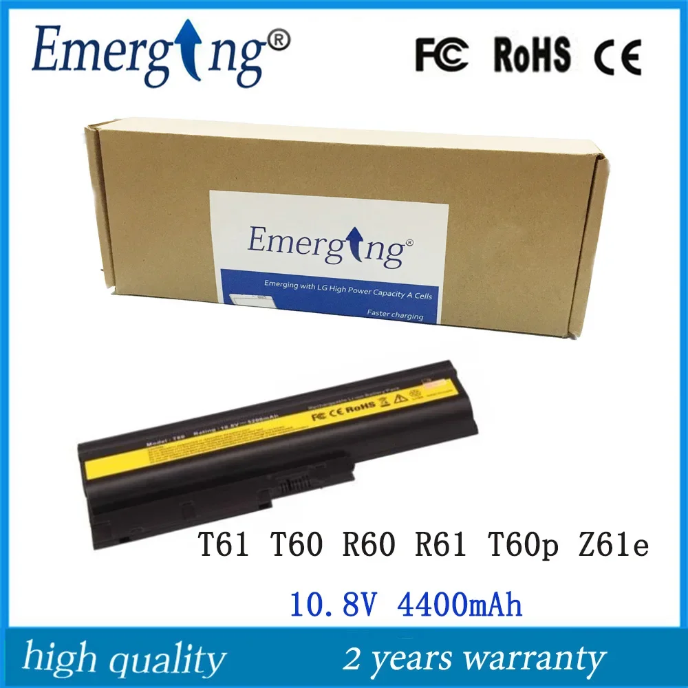 

10.8V 4400mAh New Laptop Battery for IBM Lenovo ThinkPad T60 R60 R61 T60p Z61e R500 W500 SL500 40Y6799