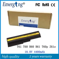 10.8V 4400mAh New Laptop Battery for IBM Lenovo ThinkPad T60 R60 R61 T60p Z61e  R500 W500 SL500 40Y6799