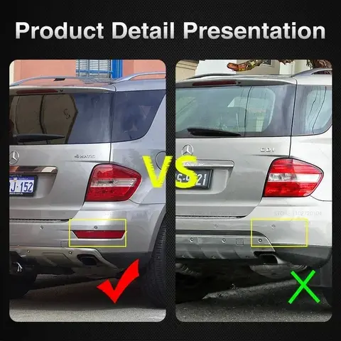 मर्सिडीज बेंज एमएल क्लास W164 2009~2011 1648200374 1648200674 रियर बम्पर रिफ्लेक्टर लाइट कार ब्रेक स्टॉप टर्न वार्निंग फॉग लैंप के लिए 8 best sales मर्सिडीज बेंज w164 - №6