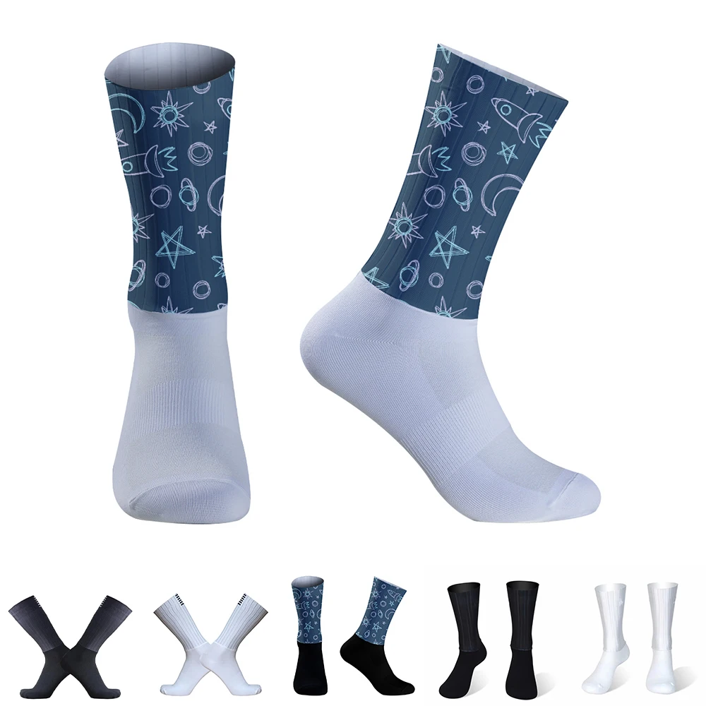 

Силиконовые аэро носки, велосипедные спортивные носки для бега, велосипедные носки, новинка 2024, летние велосипедные носки ﻿