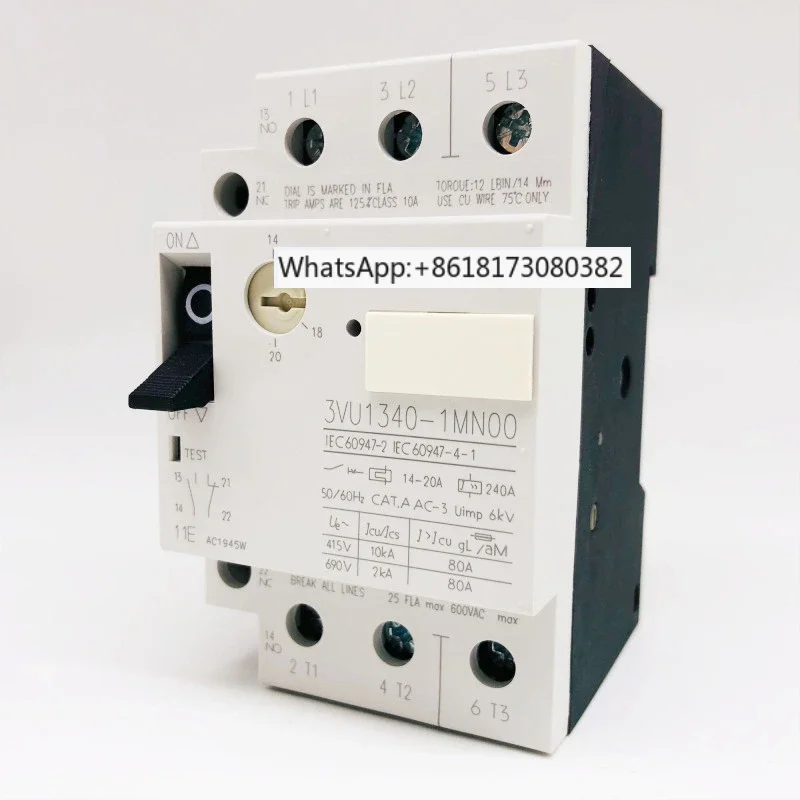 Electric motor protection circuit breaker 3VU1340-1MN00 14-20A in stock