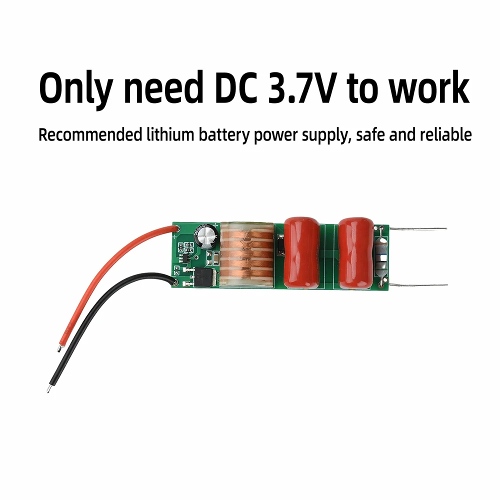 DC 3.7V to 5000V Boost Module Step Up High Voltage Generator Pulse Arc Power Supply Board for Mosquito Racket DIY Replacement