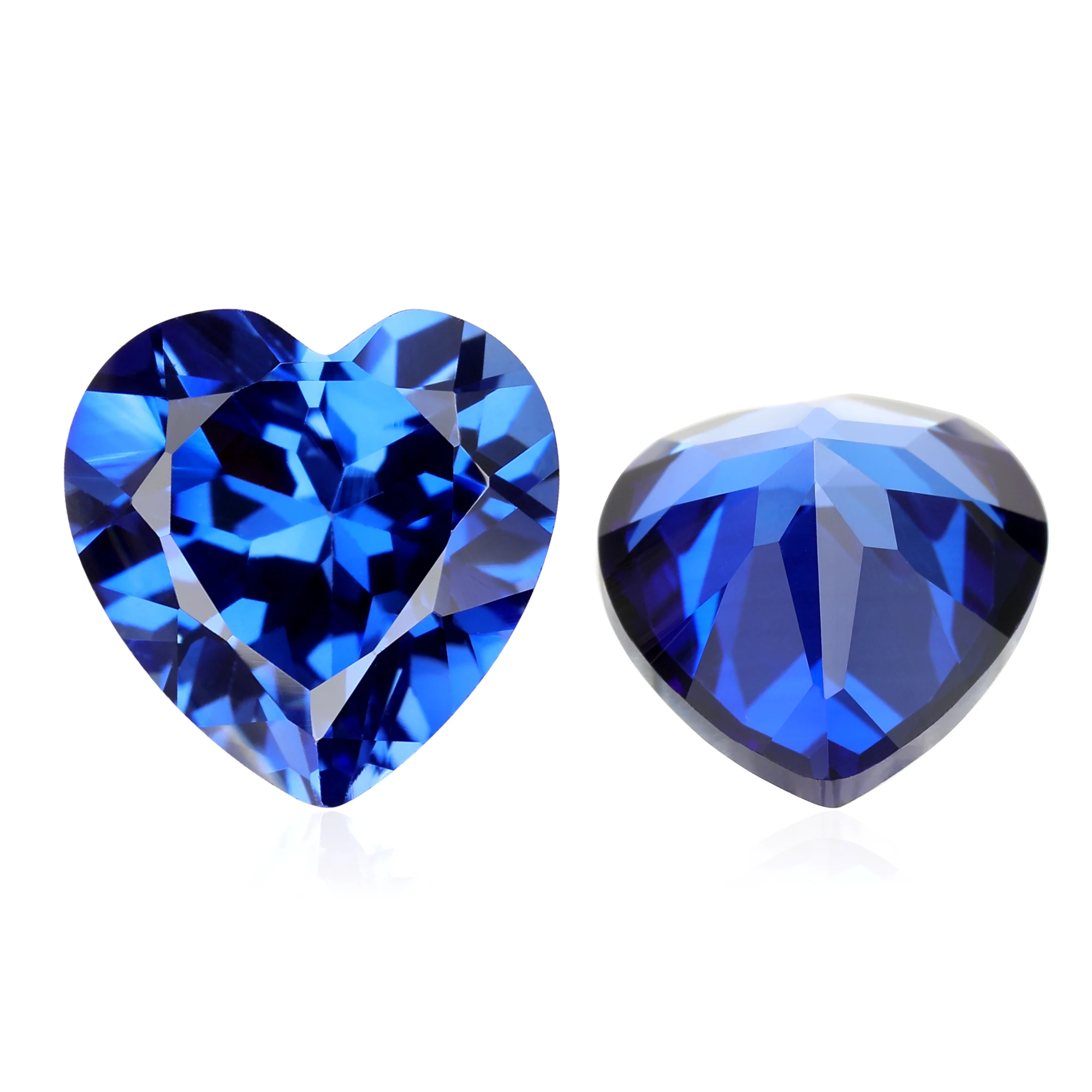 

Fei Peng One 100% Lab Grown Sapphire Heart Cut Gemstone for Charms Advanced Jewelry Making Materials DIY