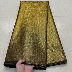2024High Quality African Nigerian Tulle Lace Fabric Embroidery Silk Fabric French Dress Prom Party Gown For Sewing 5Yards YXZ130