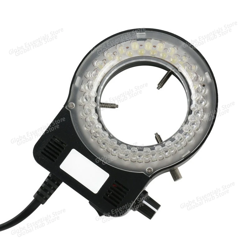 

56 светодиодный регулируемый диммер для микроскопа, кольцевой светильник, лампа-осветитель HDMI, промышленная LAB, видеостерео, тринокулярная камера для микроскопа